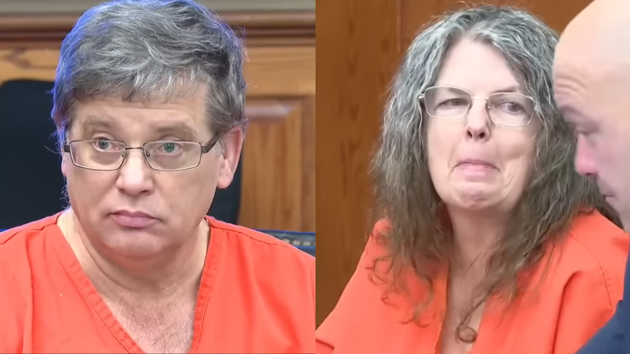 Donald Lantz; Jeanne Kay Whitefeather, with her defense attorney, Mark Plants