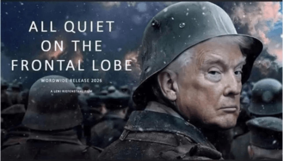 Donald Trump "All Quiet on the Frontal Lobe" meme