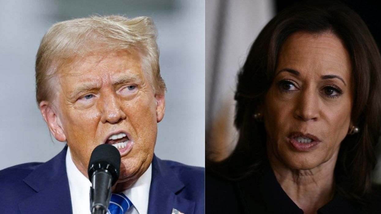 Donald Trump and Kamala Harris
