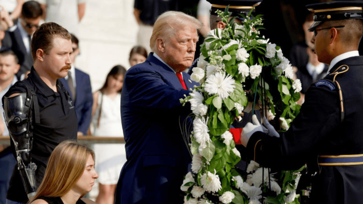 Donald Trump at Arlington National Cemetery