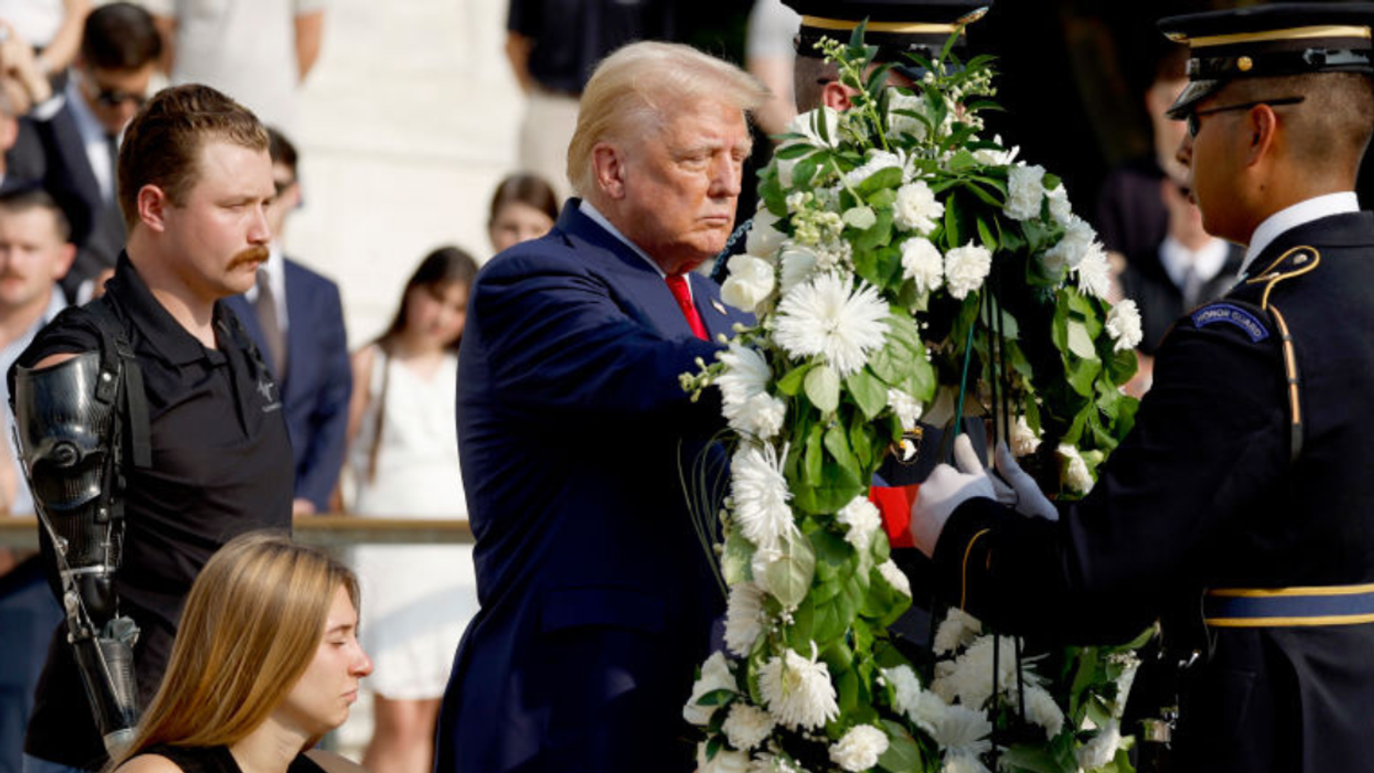 Donald Trump at Arlington National Cemetery