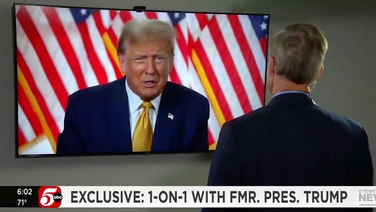 Donald Trump being interviewed by KSTP's Tom Hauser