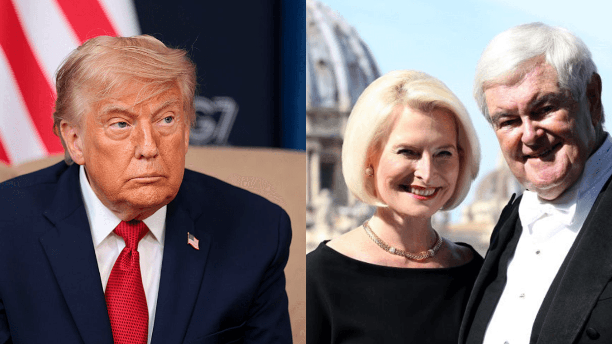 Donald Trump; Callista and Newt Gingrich