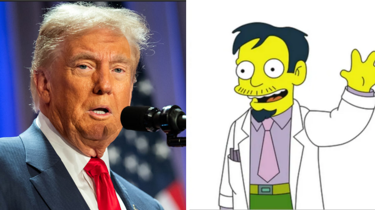 Donald Trump; Dr. Nick from "The Simpsons"