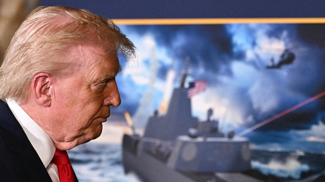 Donald Trump during Navy announcement