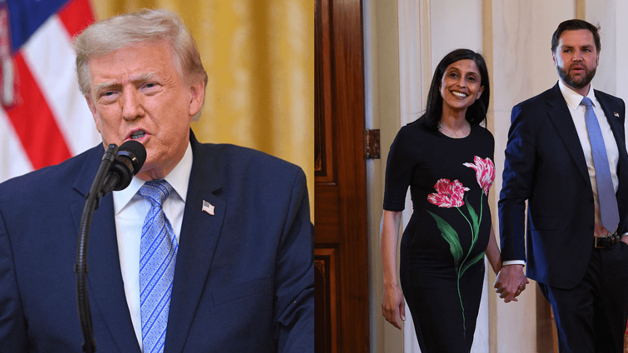 Donald Trump; JD and Usha Vance