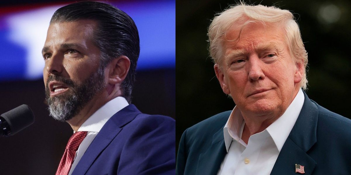 Donald Jr. Don Jr. Parodies Sydney Sweeney Jeans Ad For Trump - Comic Sands