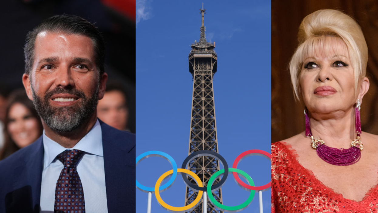 Donald Trump; Olympic rings on the Eiffel Tower; Ivana Trump