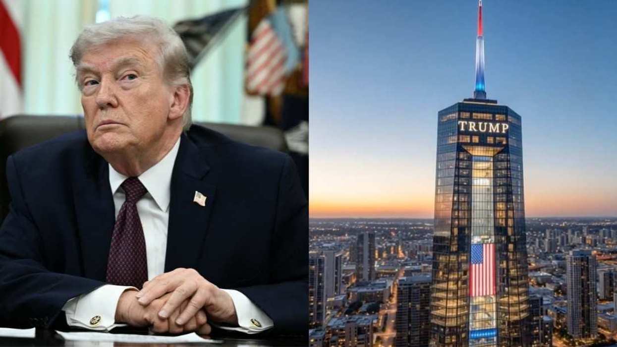 Donald Trump / rendering of Trump Presidential Library