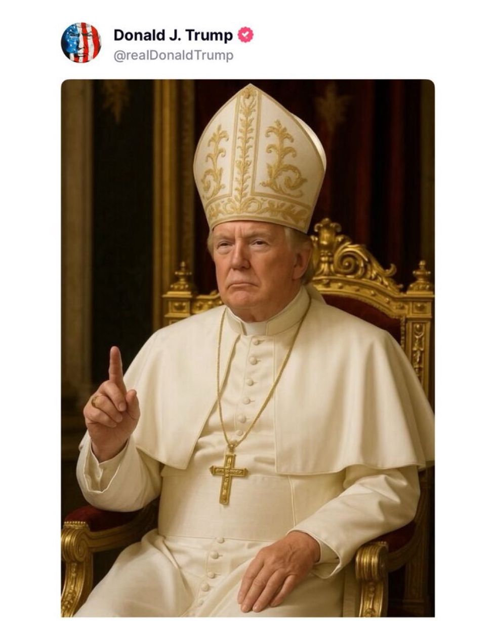 Donald Trump's Pope meme on Truth Social