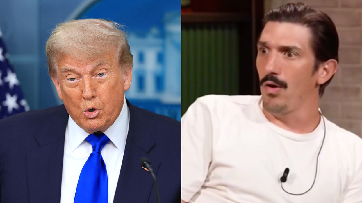 Donald Trump; Screenshot of Andrew Schulz