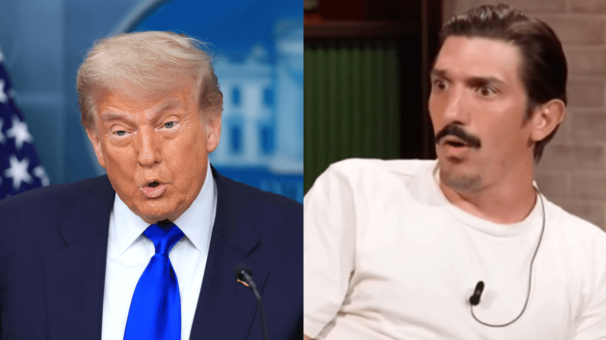 Donald Trump; Screenshot of Andrew Schulz