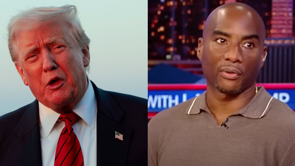 Donald Trump; Screenshot of Charlamagne Tha God