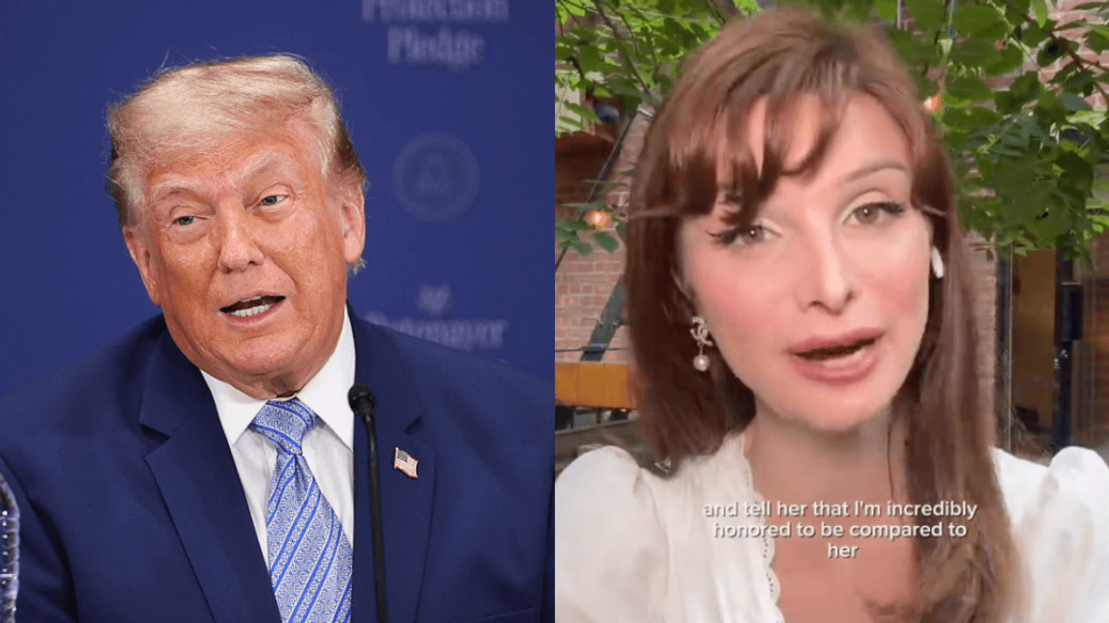 Donald Trump; Screenshot of Dylan Mulvaney