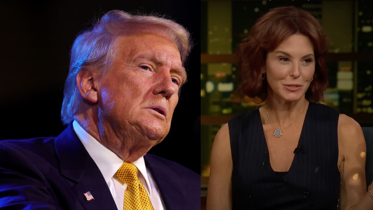 Donald Trump; Screenshot of Stephanie Ruhle