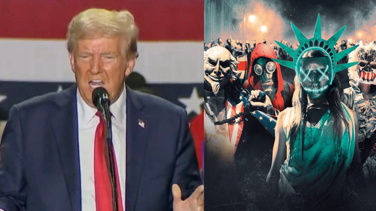 Donald Trump; The Purge: Election Year poster