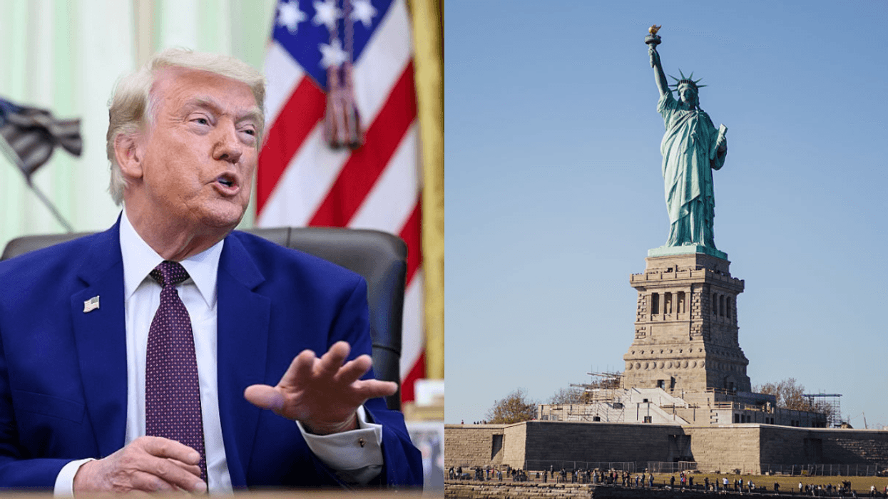 Donald Trump; the Statue of Liberty