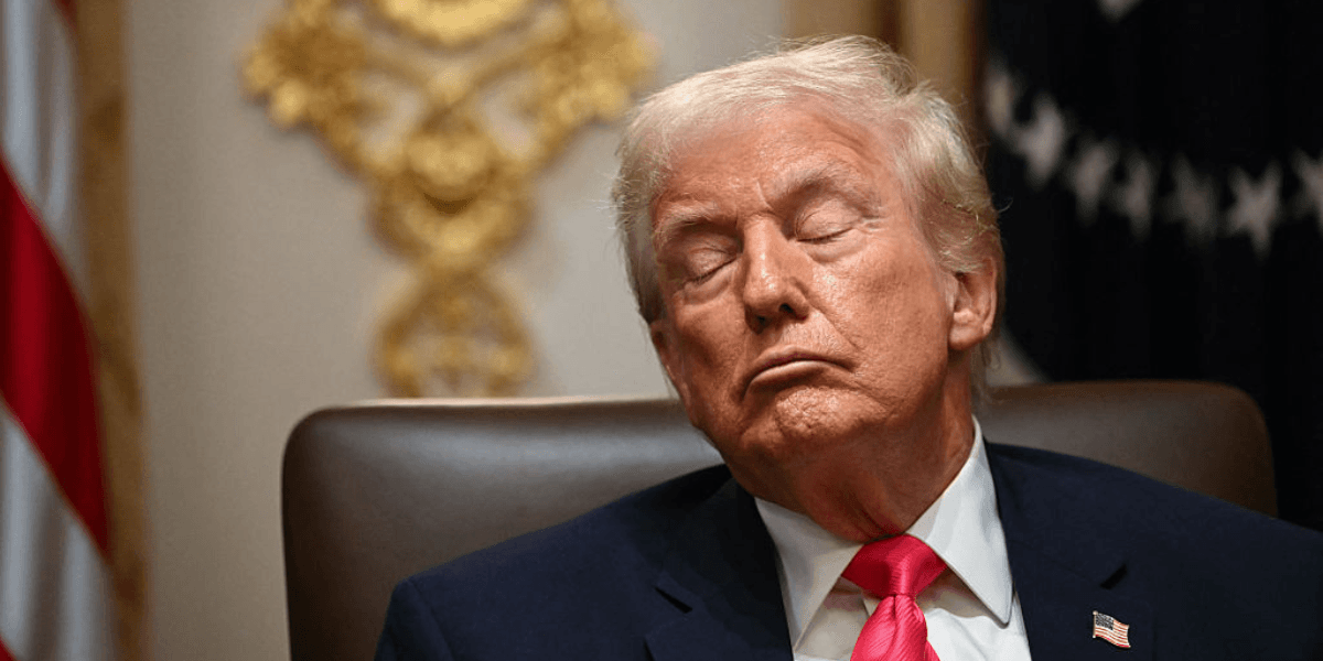 Trump Just Gave A New Reason For Why He Closes His Eyes During Meetings—And Here We Go Again
