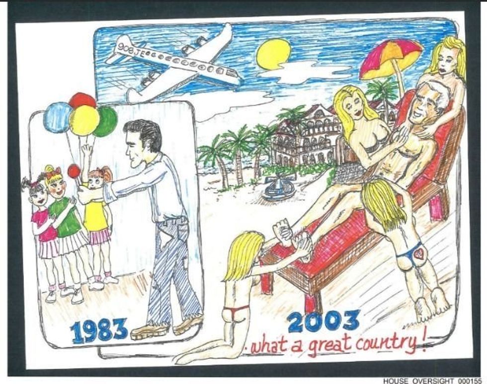 Drawing released by House Oversight Committee