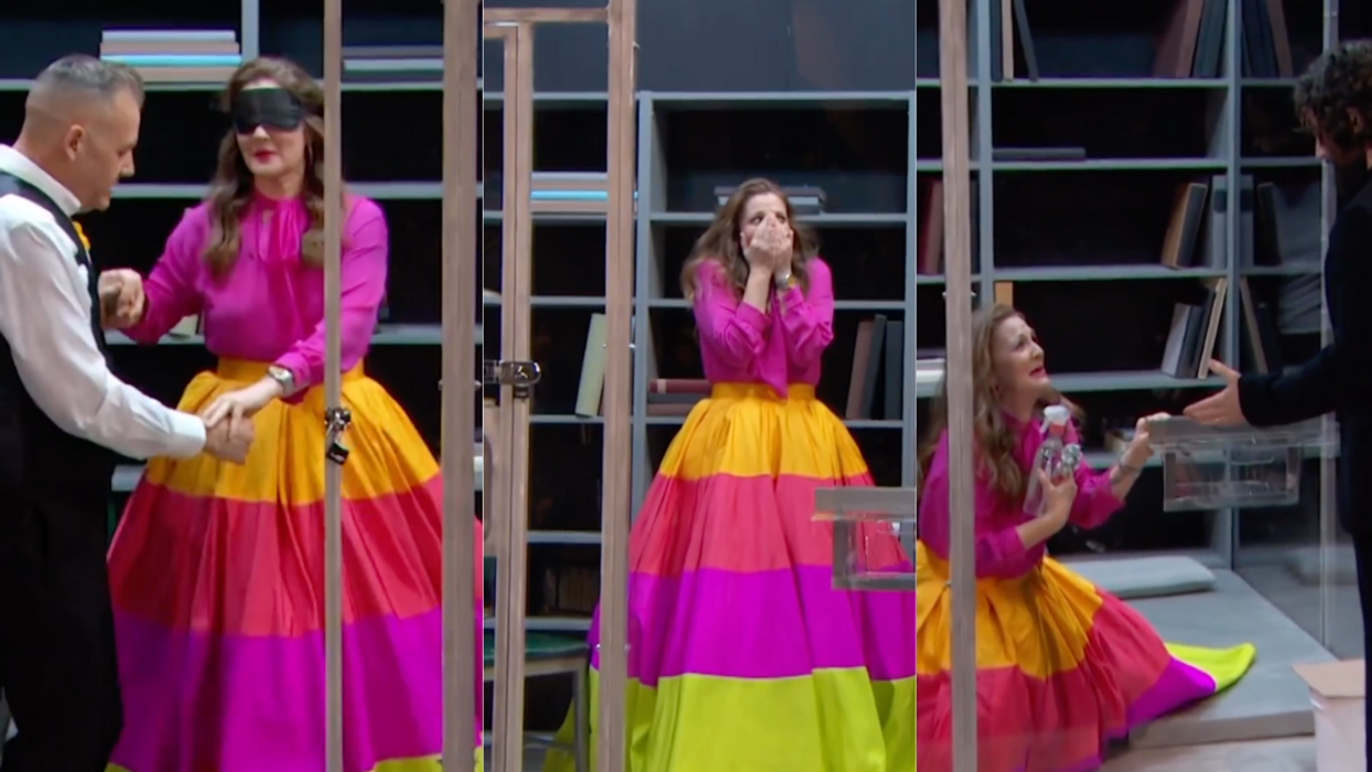 Drew Barrymore and Penn Badgley