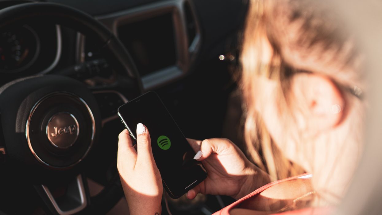 Driver looking at their phone