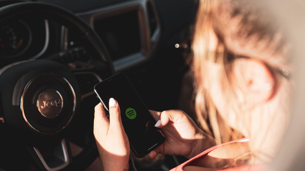 Driver looking at their phone