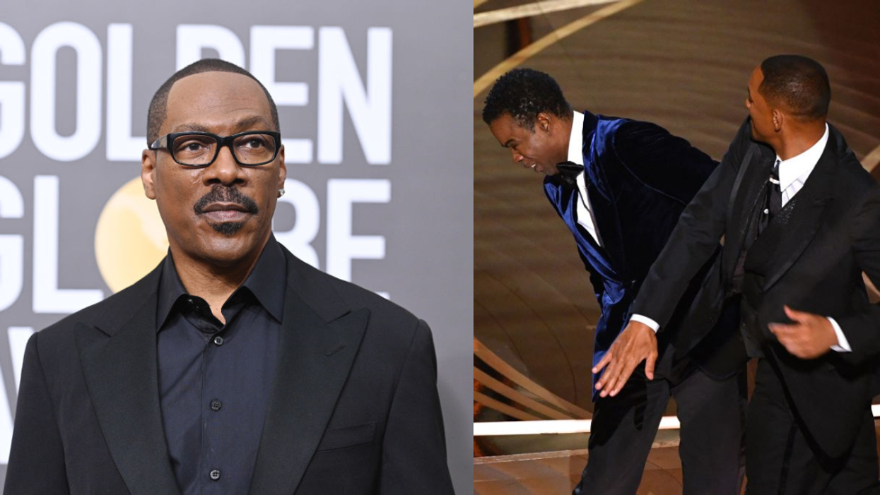 Eddie Murphy; Will Smith slapping Chris Rock at the Oscars