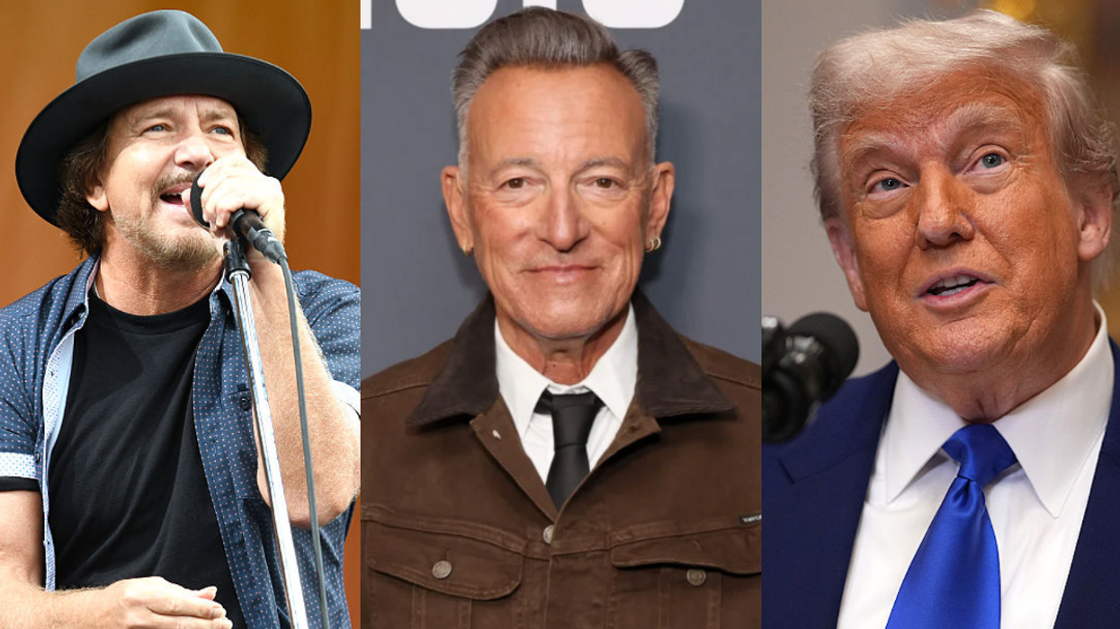 Eddie Vedder; Bruce Springsteen; Donald Trump