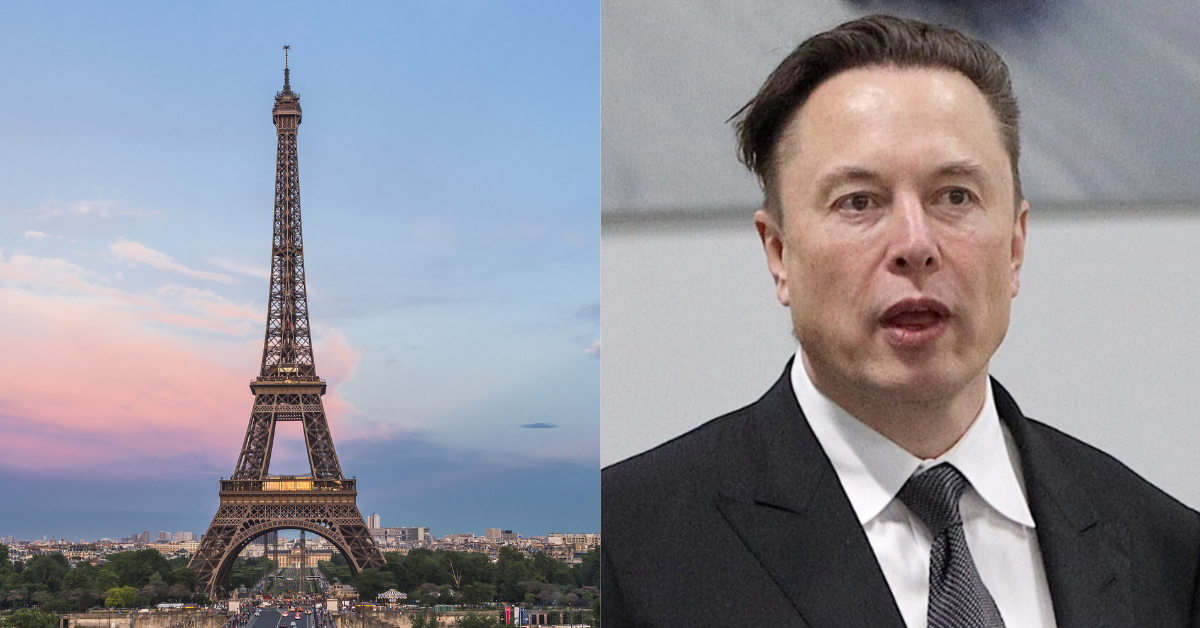 Eiffel Tower; Elon Musk