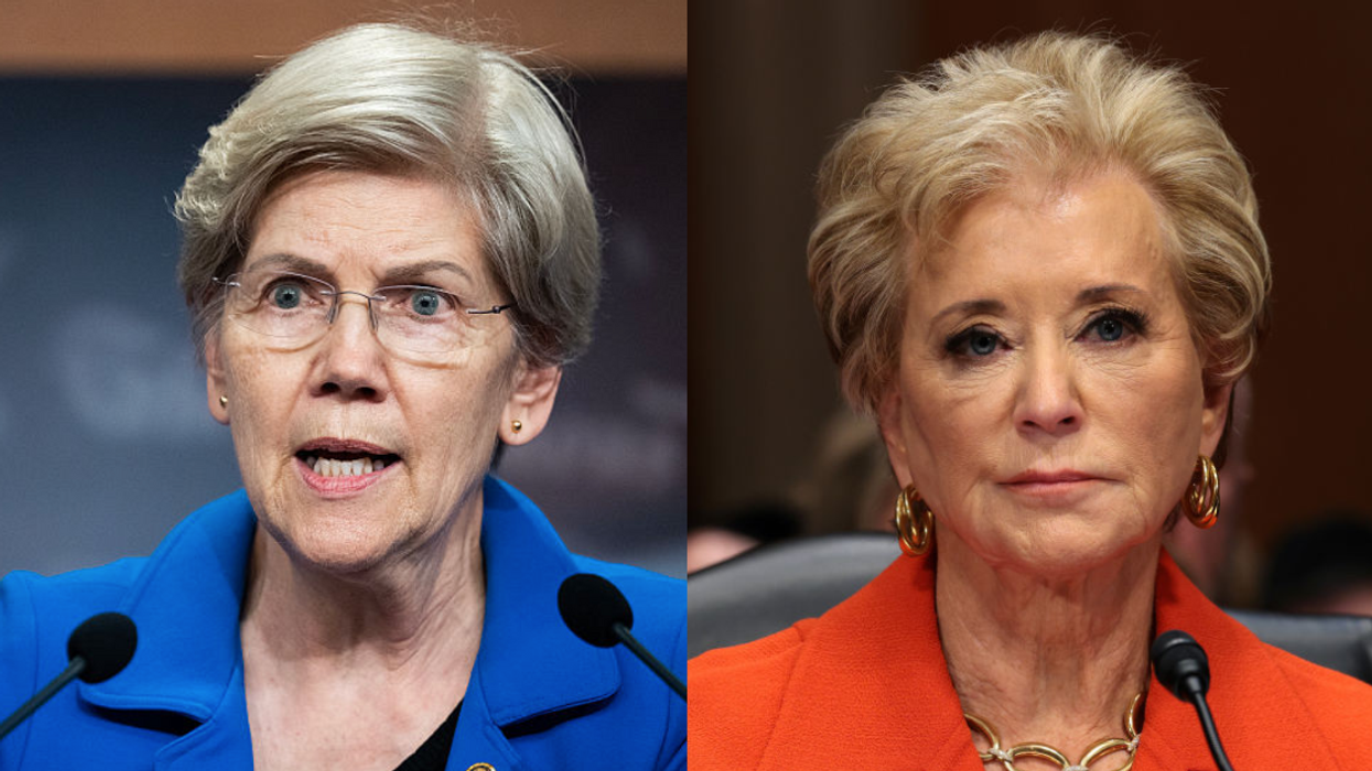 Elizabeth Warren; Linda McMahon