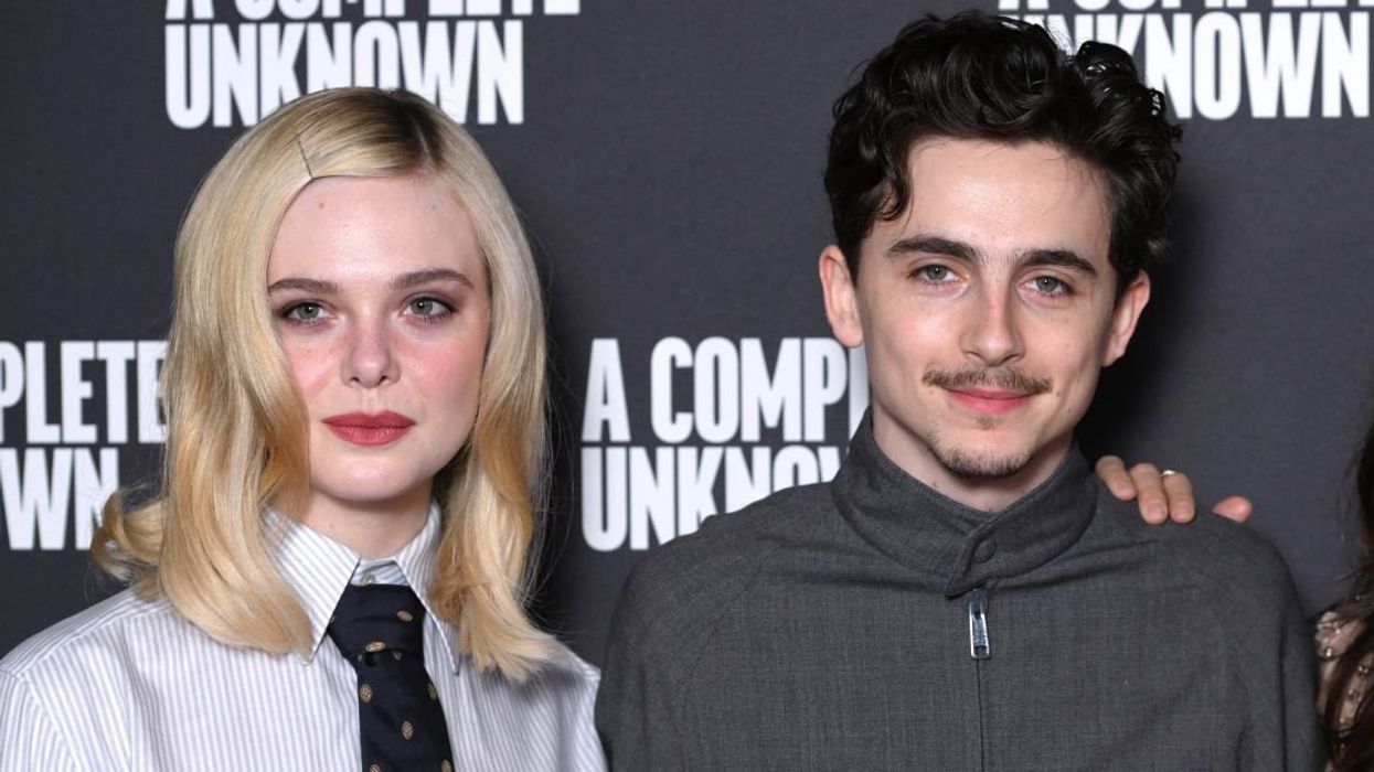 Elle Fanning and Timothée Chalamet