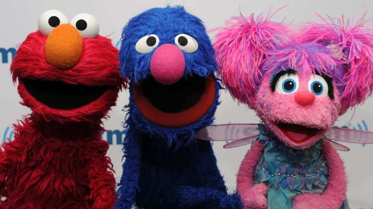 Elmo, Grover, and Abby Cadabby of Sesame Street visit SiriusXM Studios.
