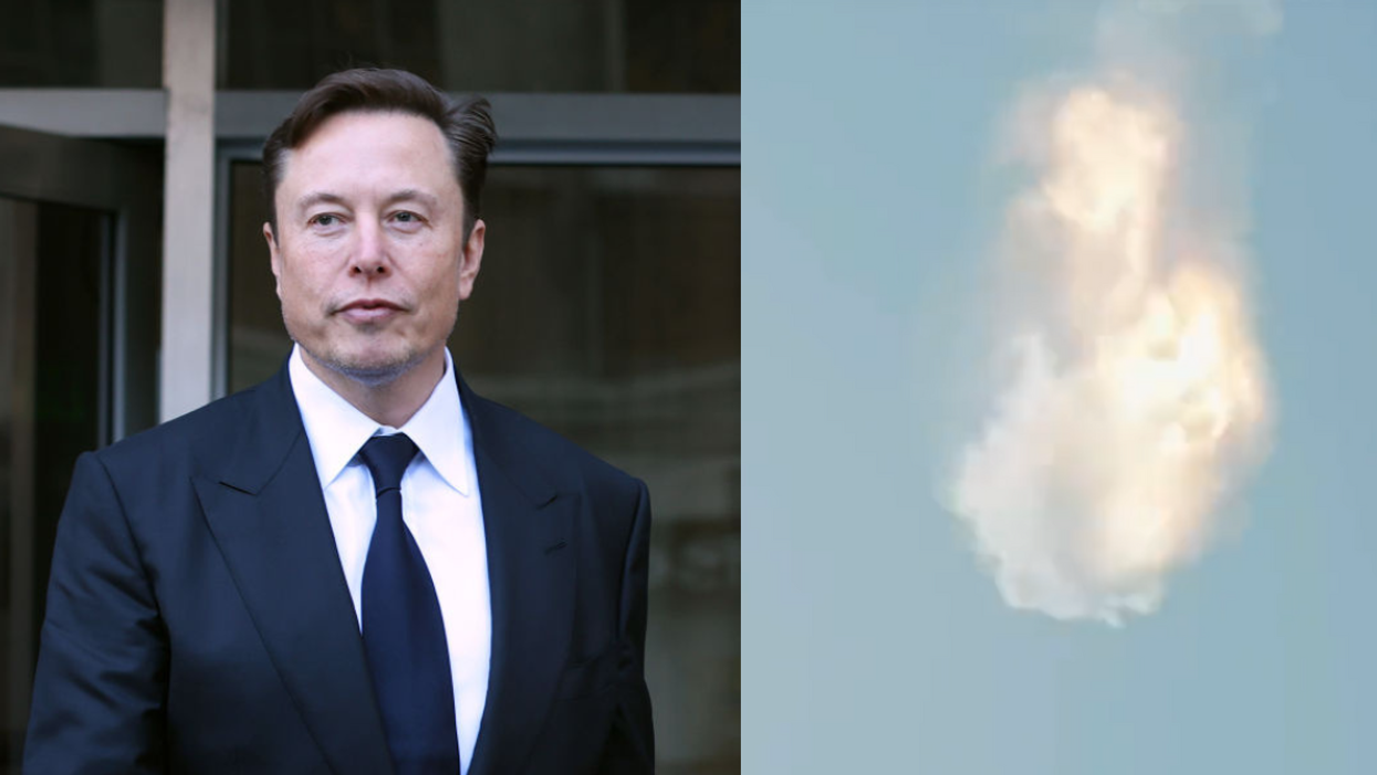 Elon Musk; exploding rocket