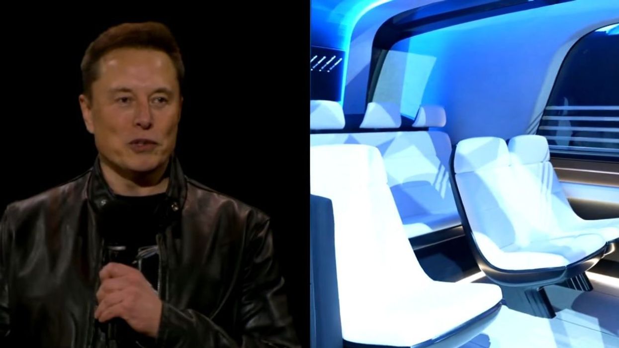Elon Musk; interior of the Robovan