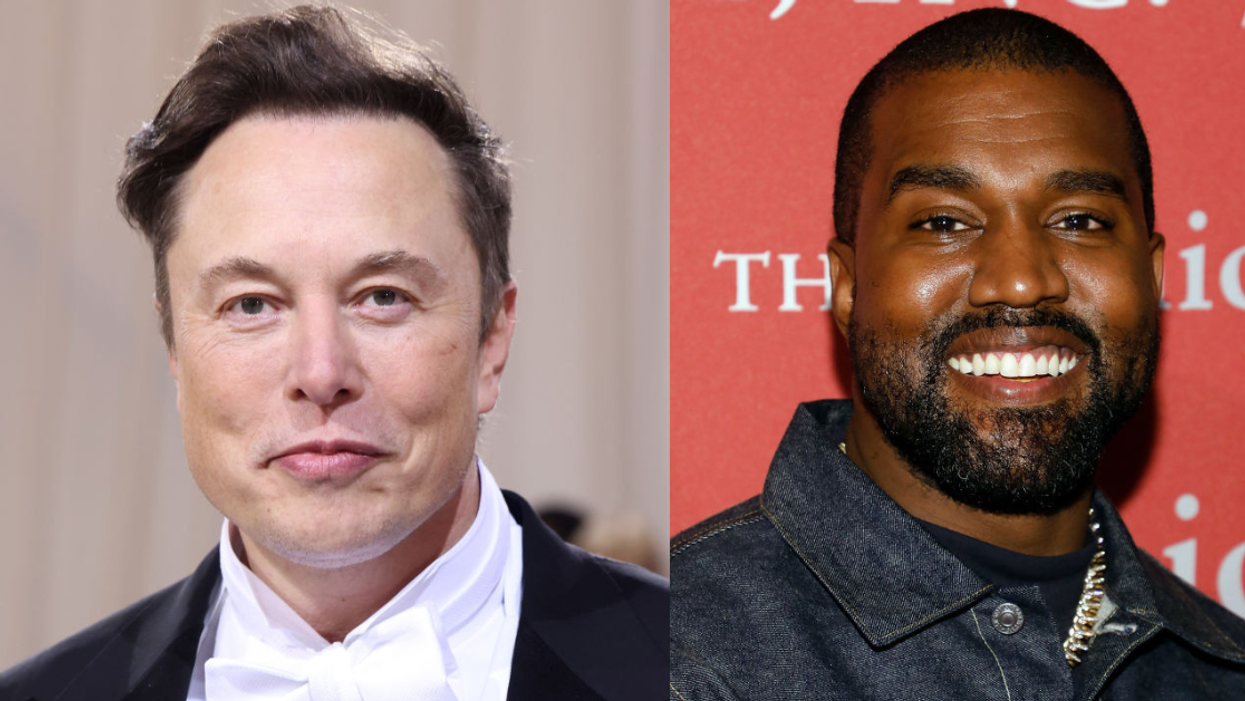 Elon Musk (left) and Ye (right)