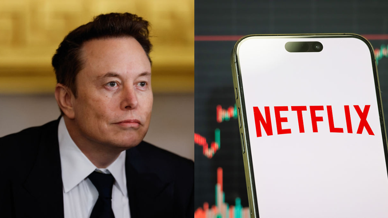 Elon Musk; Netflix logo