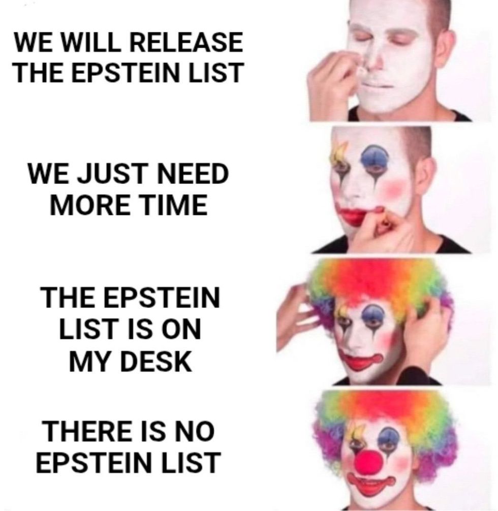 Elon Musk's Epstein files meme