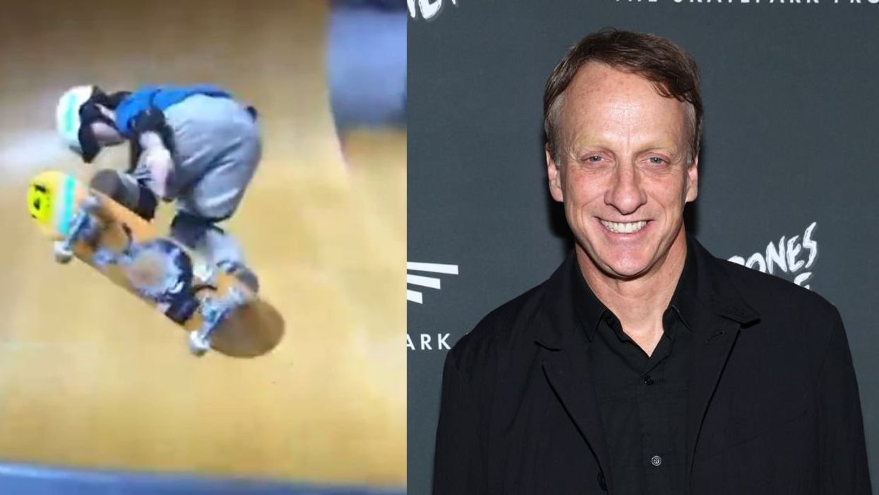 Ema Kawakami in action; Tony Hawk