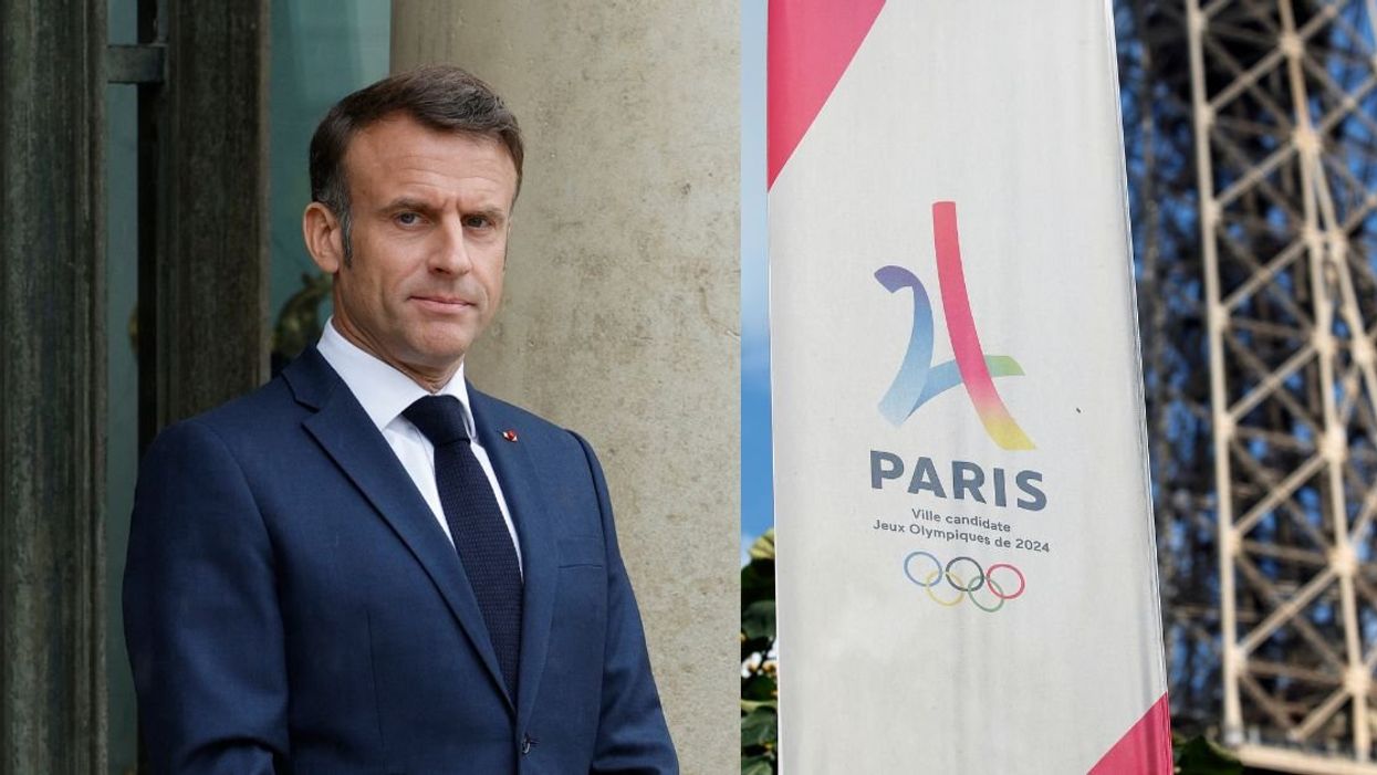 Emanuel Macron; French Olympics logo