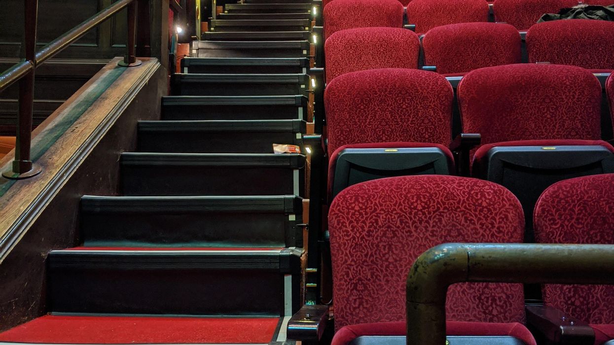 Empty movie auditorium