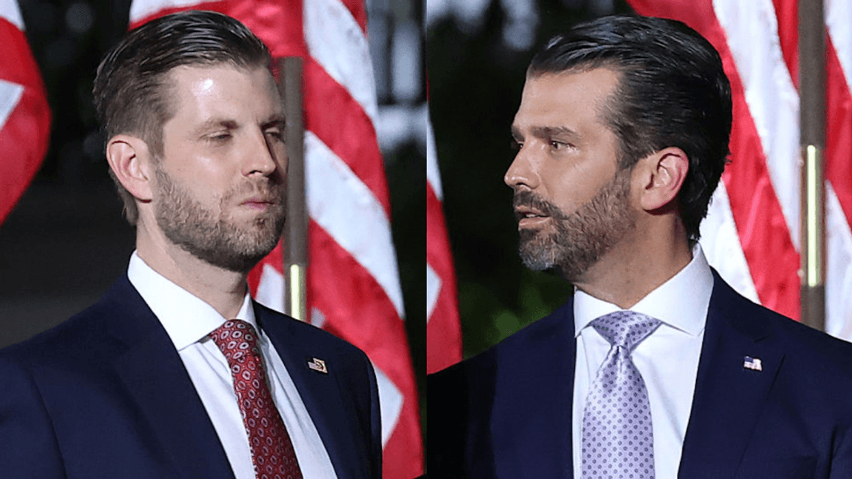 Eric Trump and Donald Trump Jr.