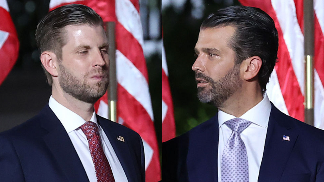 Eric Trump and Donald Trump Jr.