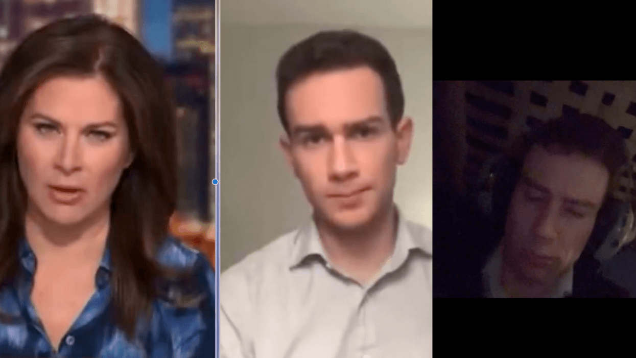 Erin Burnett; Matthew Cappucci; video still of Cappucci
