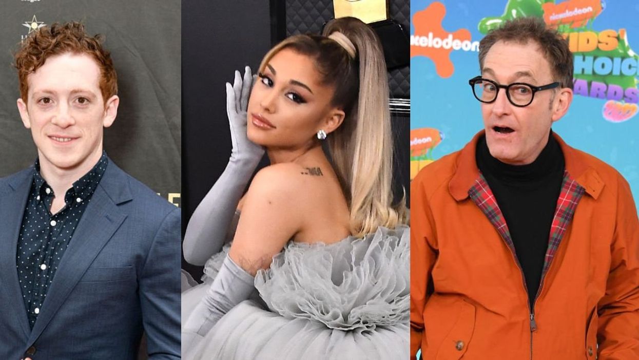 Ethan Slater; Ariana Grande; Tom Kenny