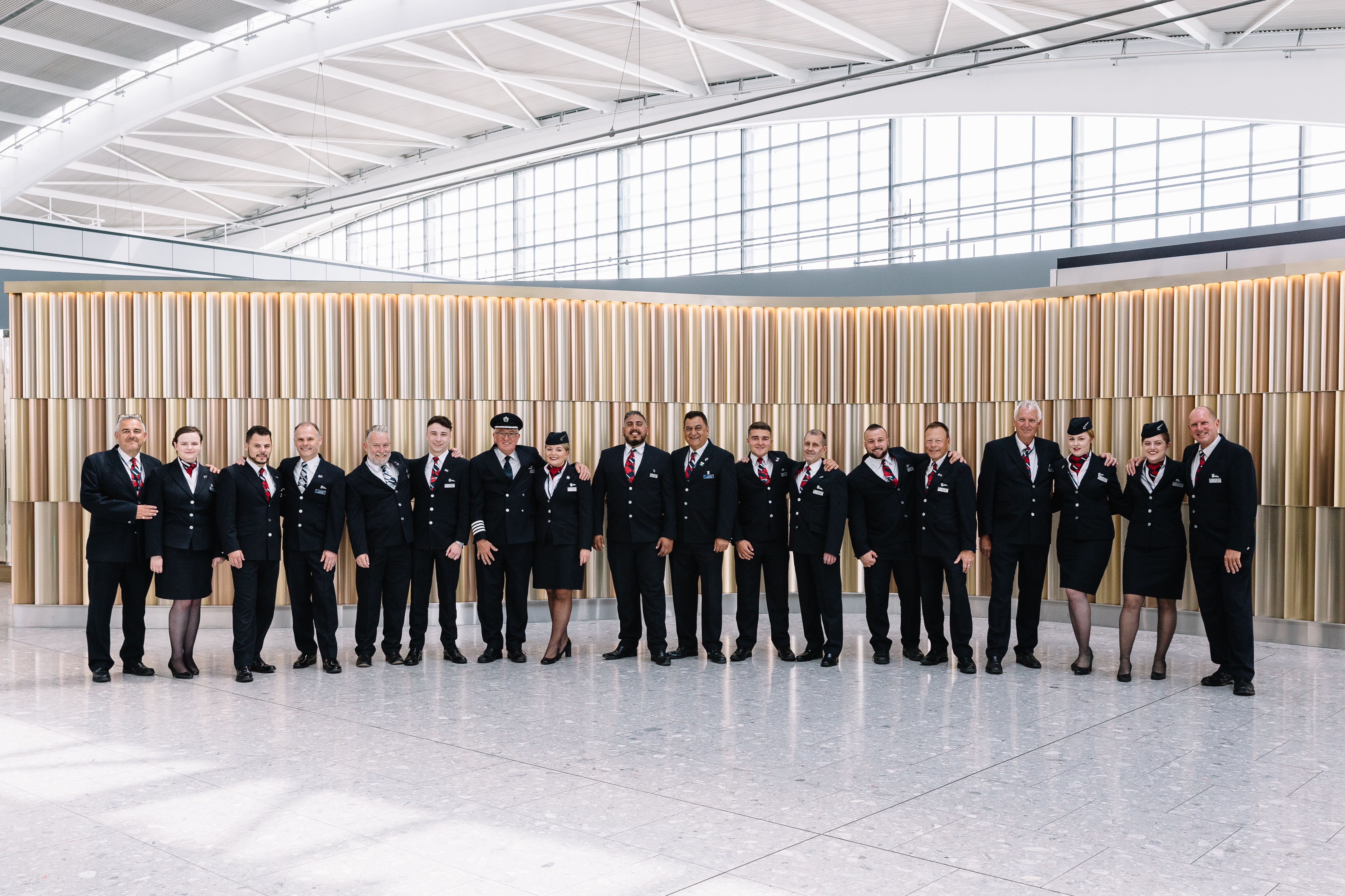 The flight was entirely operated by fathers with their sons and daughters (British Airways/PA)