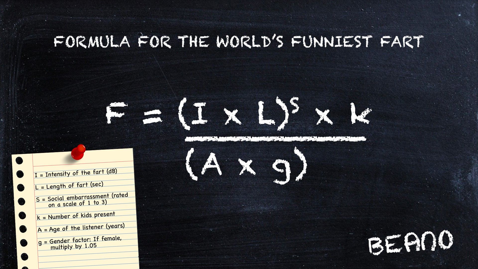 Fart formula