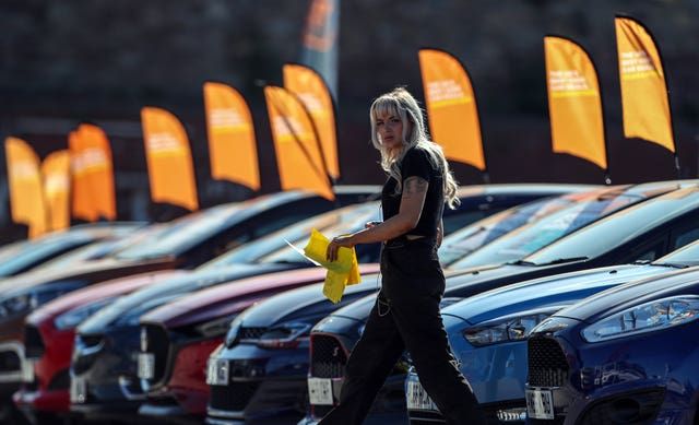 Car showroom forecourt