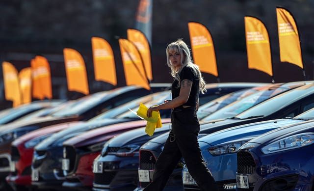 Car showroom forecourt