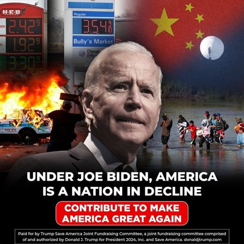 Facebook Ads screenshot of Donald Trump's anti-Joe Biden ad