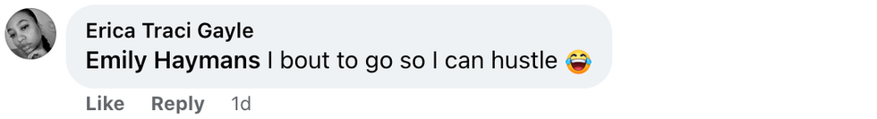 Facebook screenshot of Erica Traci Gayle's post